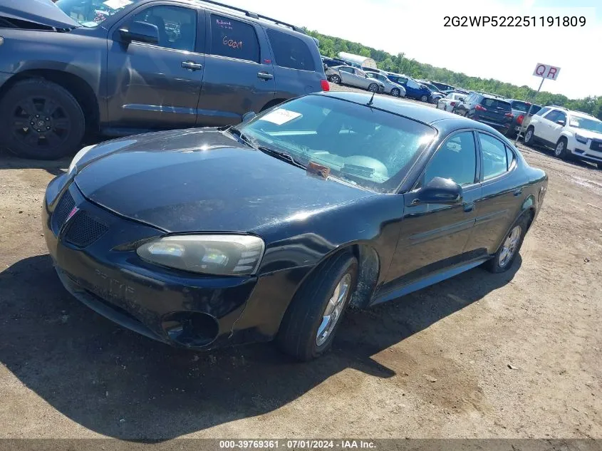 2G2WP522251191809 2005 Pontiac Grand Prix