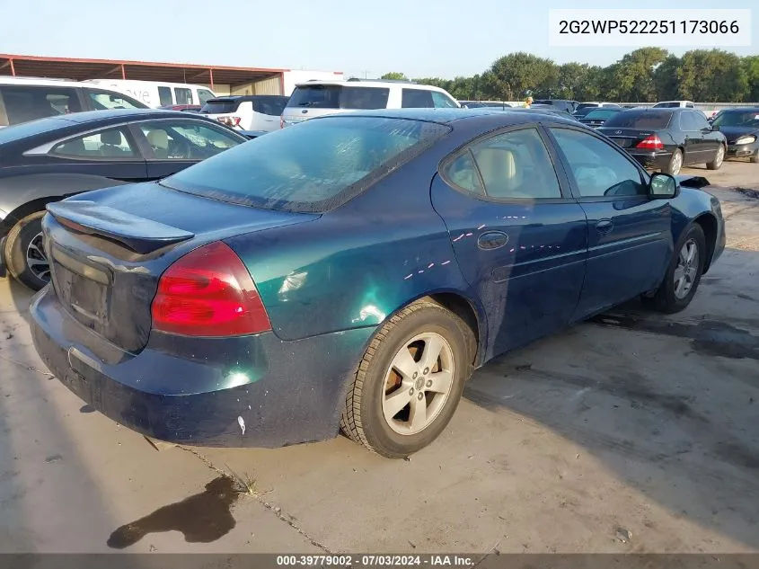 2005 Pontiac Grand Prix VIN: 2G2WP522251173066 Lot: 39779002