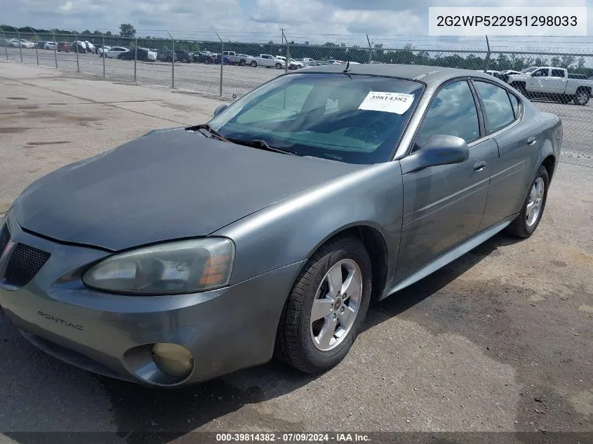 2G2WP522951298033 2005 Pontiac Grand Prix