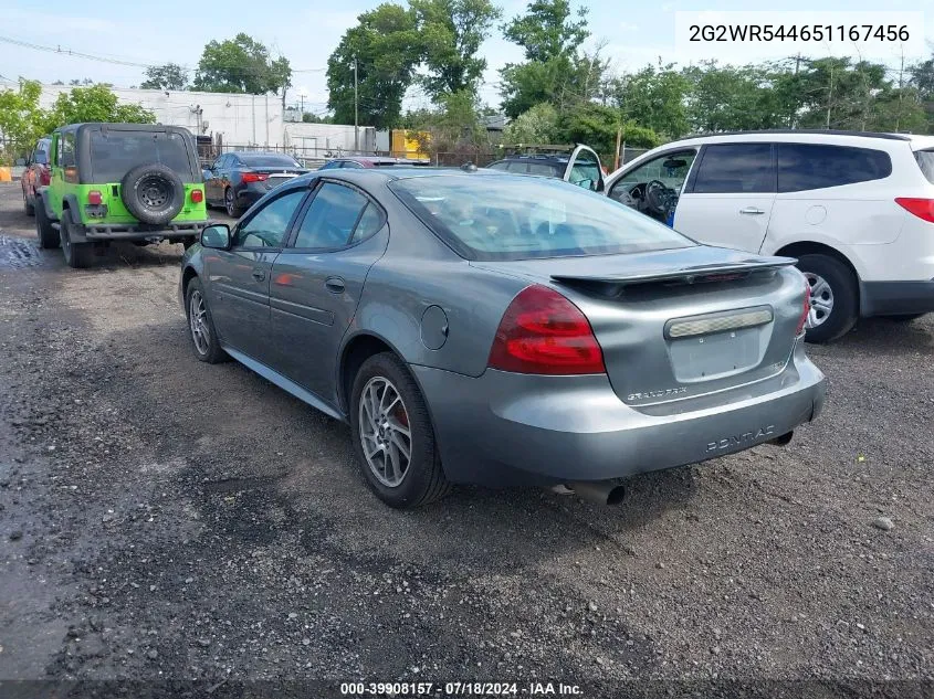 2005 Pontiac Grand Prix Gtp VIN: 2G2WR544651167456 Lot: 39908157