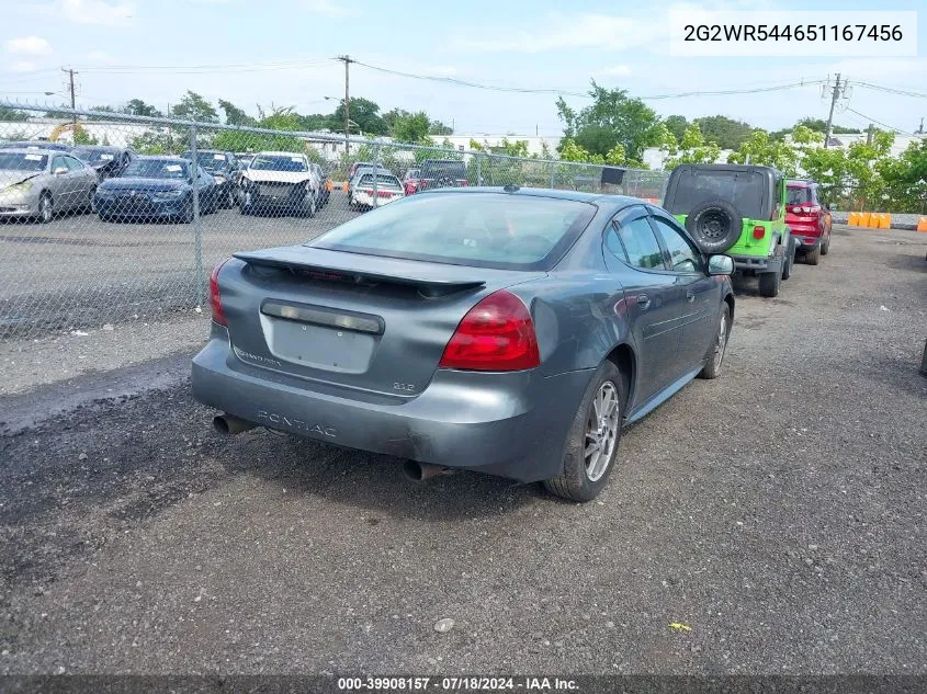 2005 Pontiac Grand Prix Gtp VIN: 2G2WR544651167456 Lot: 39908157