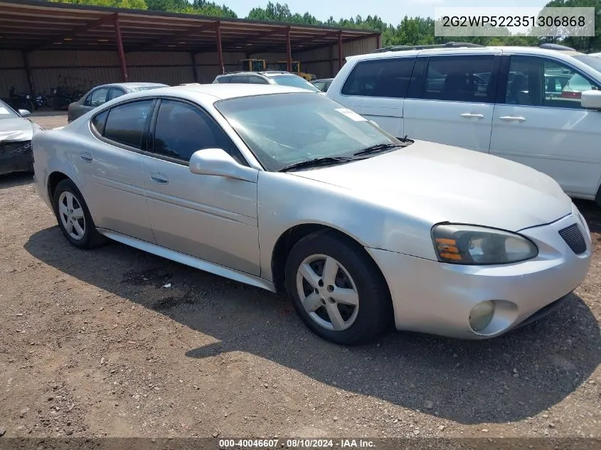 2005 Pontiac Grand Prix VIN: 2G2WP522351306868 Lot: 40046607