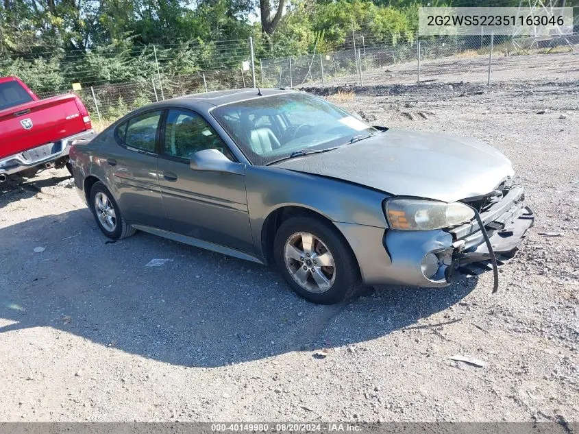 2G2WS522351163046 2005 Pontiac Grand Prix Gt