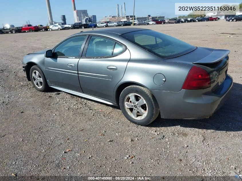 2G2WS522351163046 2005 Pontiac Grand Prix Gt