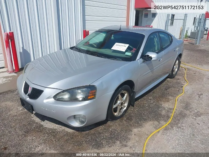 2G2WP542751172153 2005 Pontiac Grand Prix