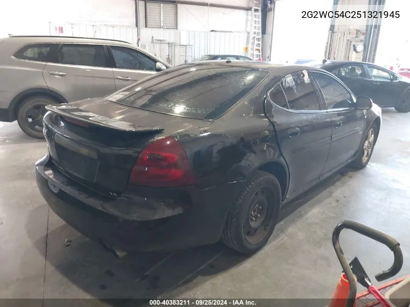 2G2WC54C251321945 2005 Pontiac Grand Prix Gxp