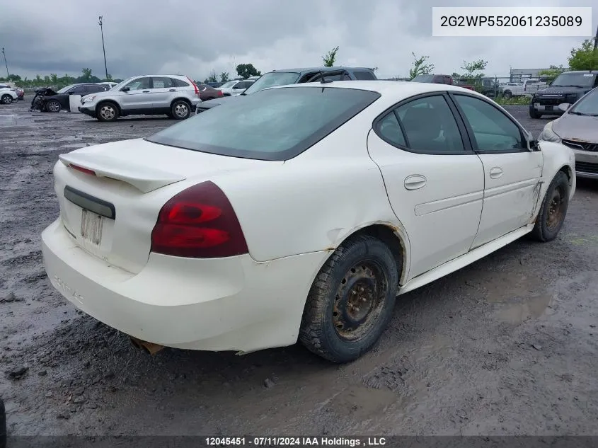 2G2WP552061235089 2006 Pontiac Grand Prix