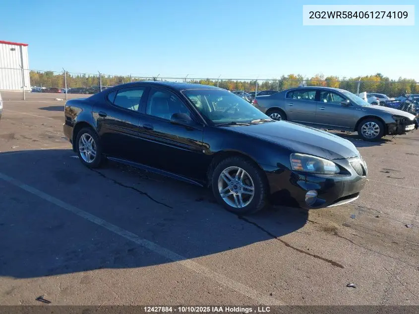 2G2WR584061274109 2006 Pontiac Grand Prix Gt