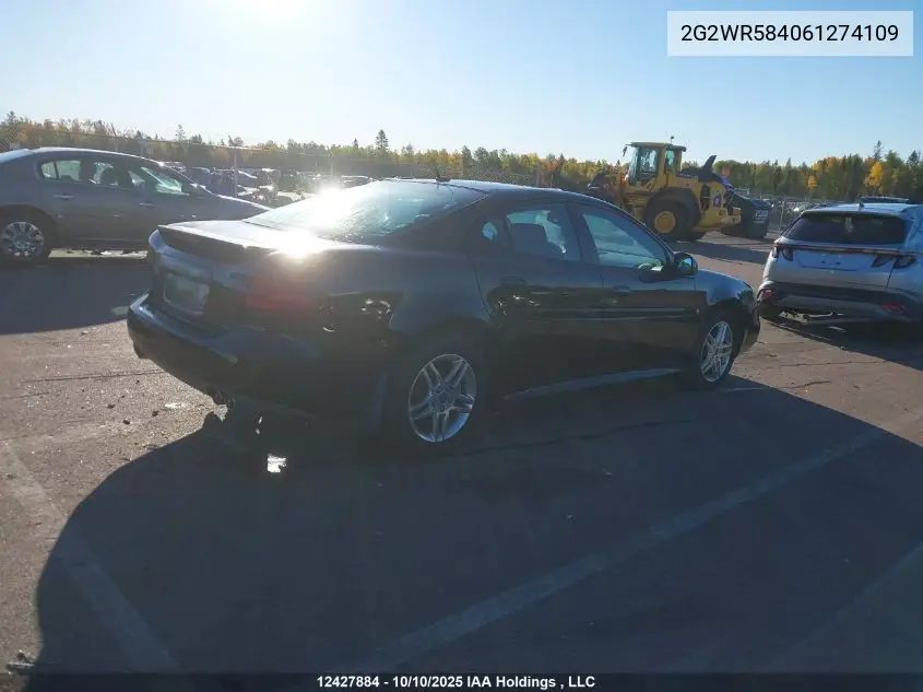 2G2WR584061274109 2006 Pontiac Grand Prix Gt