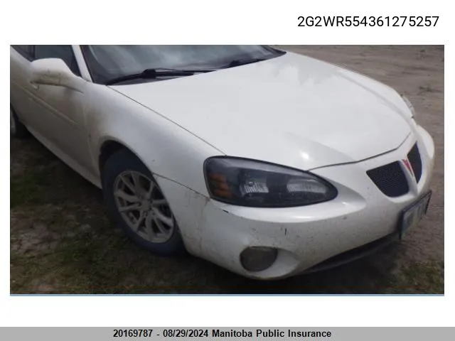 2G2WR554361275257 2006 Pontiac Grand Prix Gt