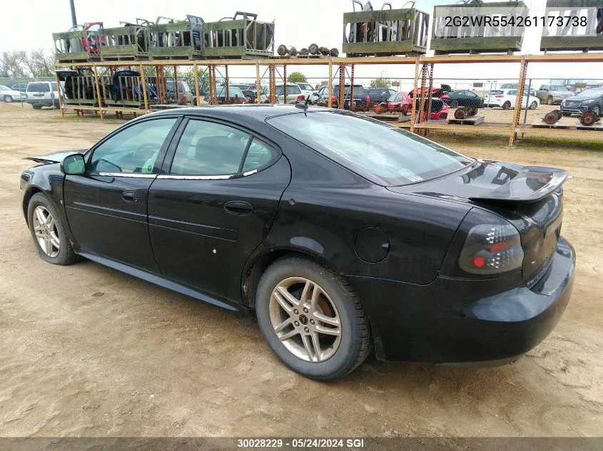 2G2WR554261173738 2006 Pontiac Grand Prix Gt