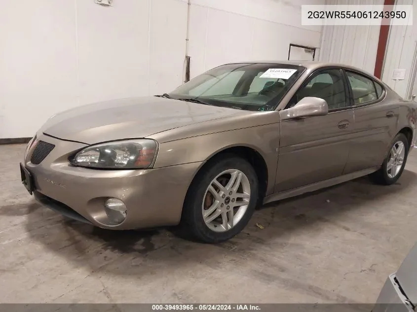 2G2WR554061243950 2006 Pontiac Grand Prix Gt