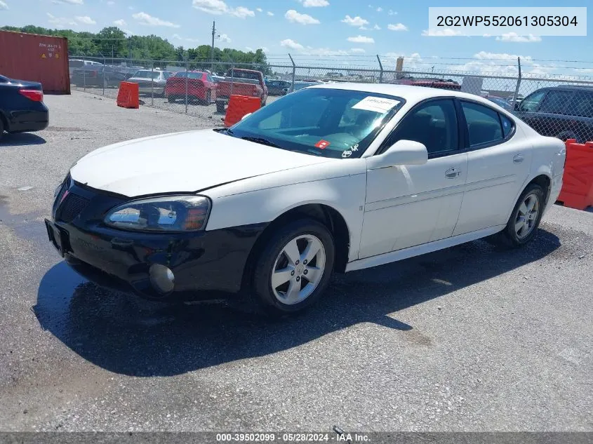 2006 Pontiac Grand Prix VIN: 2G2WP552061305304 Lot: 39502099