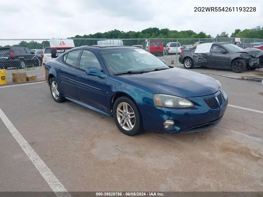 2006 Pontiac Grand Prix Gt VIN: 2G2WR554261193228 Lot: 39528786