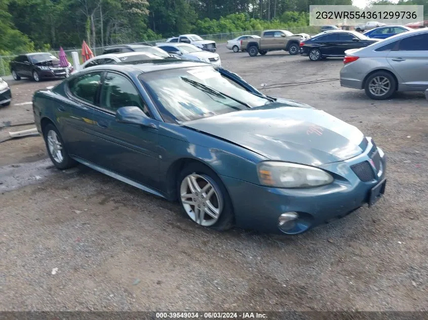 2006 Pontiac Grand Prix Gt VIN: 2G2WR554361299736 Lot: 39549034