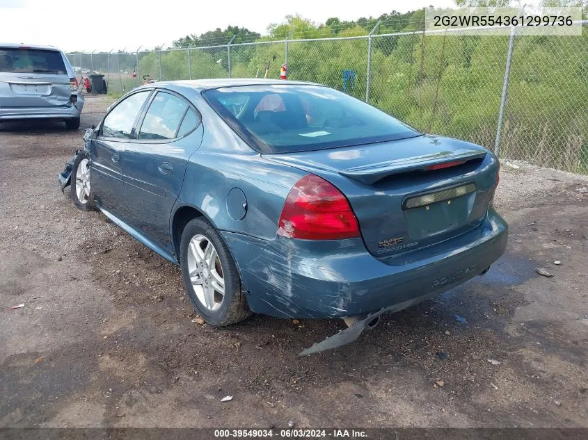 2006 Pontiac Grand Prix Gt VIN: 2G2WR554361299736 Lot: 39549034