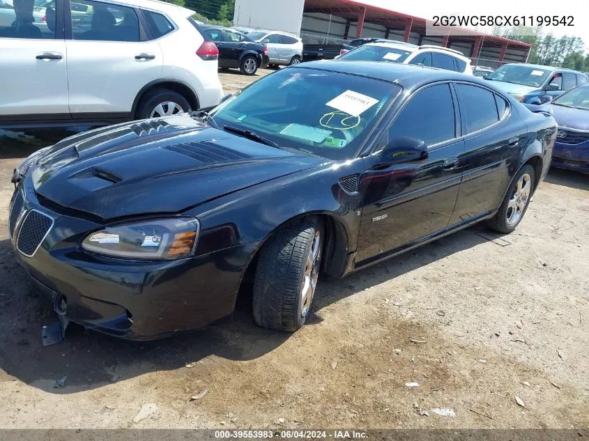 2006 Pontiac Grand Prix Gxp VIN: 2G2WC58CX61199542 Lot: 39553983