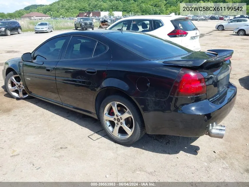 2006 Pontiac Grand Prix Gxp VIN: 2G2WC58CX61199542 Lot: 39553983