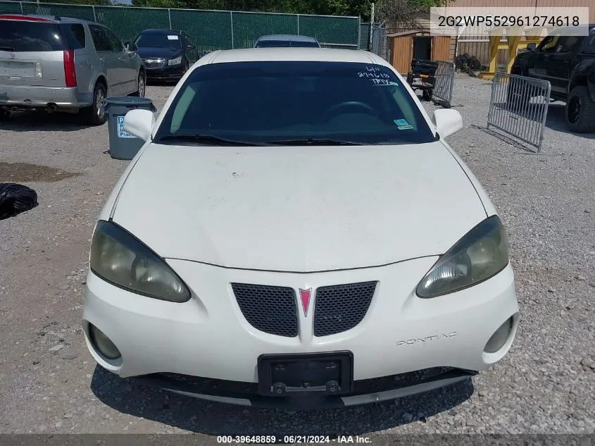 2G2WP552961274618 2006 Pontiac Grand Prix