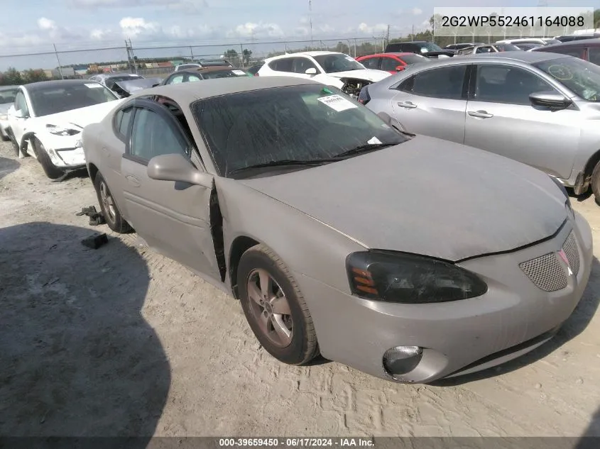 2006 Pontiac Grand Prix VIN: 2G2WP552461164088 Lot: 39659450