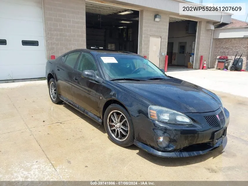 2006 Pontiac Grand Prix VIN: 2G2WP552361207609 Lot: 39741986