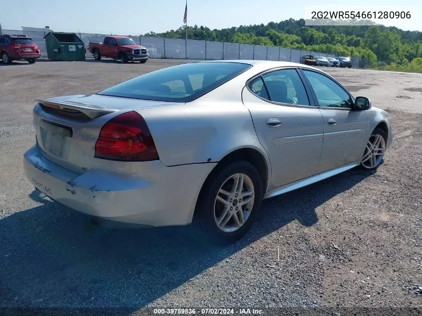 2006 Pontiac Grand Prix Gt VIN: 2G2WR554661280906 Lot: 39759836