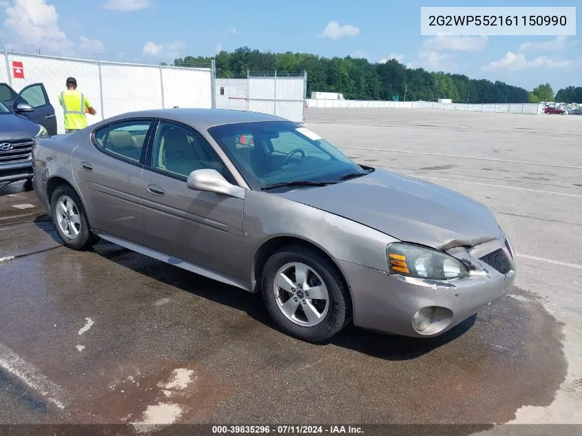 2G2WP552161150990 2006 Pontiac Grand Prix