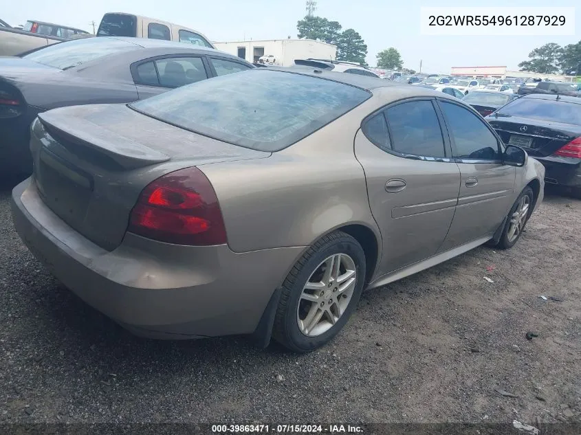 2G2WR554961287929 2006 Pontiac Grand Prix Gt