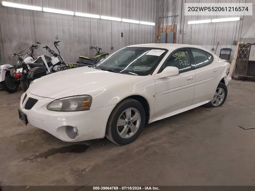 2G2WP552061216574 2006 Pontiac Grand Prix