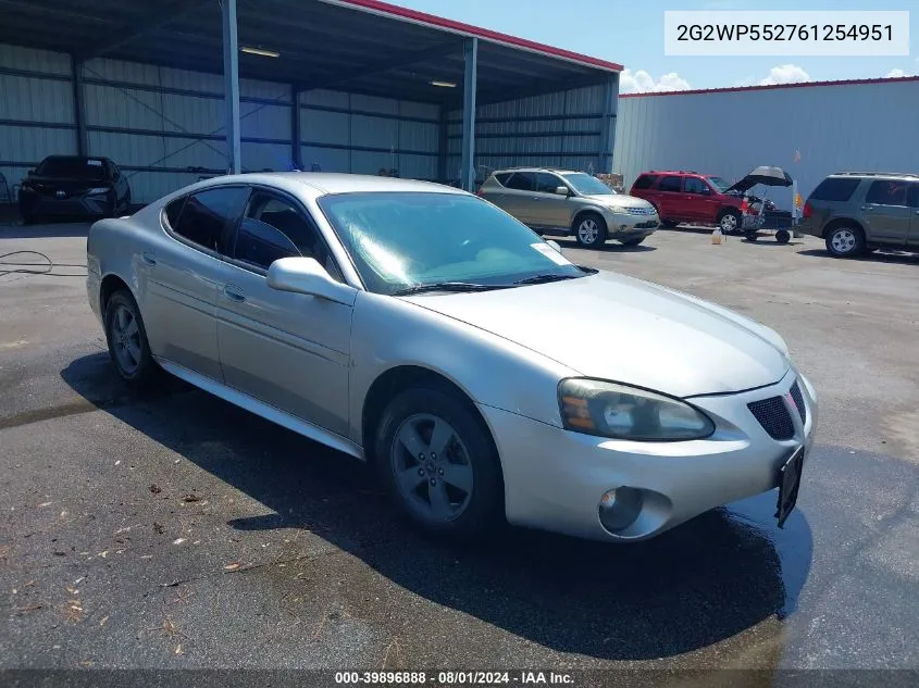 2G2WP552761254951 2006 Pontiac Grand Prix