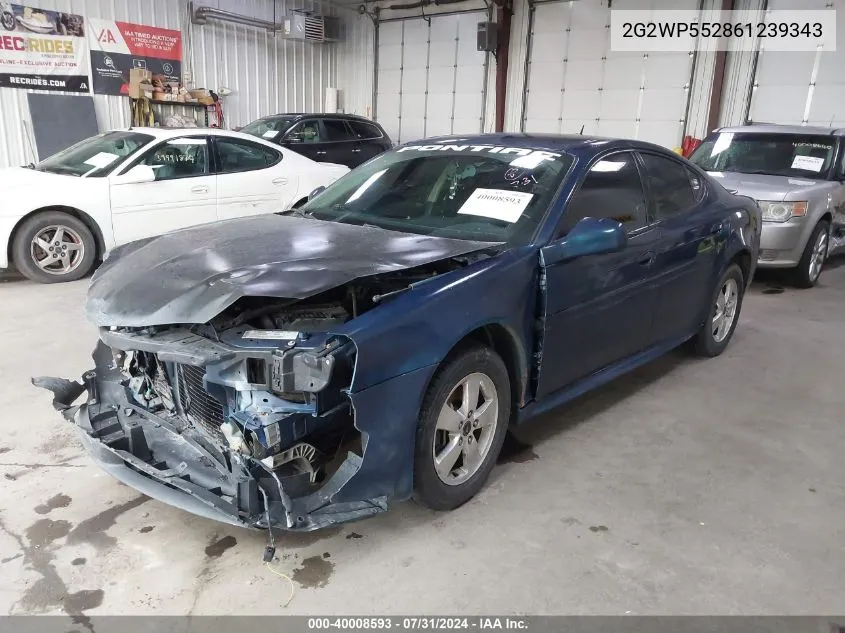 2G2WP552861239343 2006 Pontiac Grand Prix