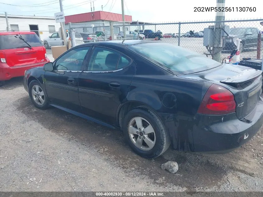 2G2WP552561130760 2006 Pontiac Grand Prix