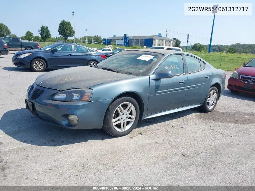 2006 Pontiac Grand Prix Gt VIN: 2G2WR554061312717 Lot: 40103706