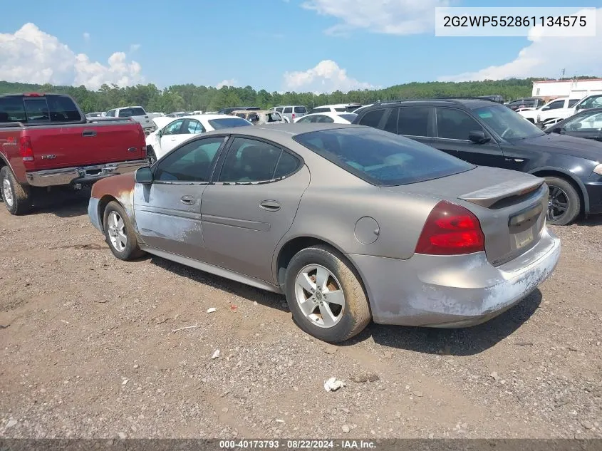 2G2WP552861134575 2006 Pontiac Grand Prix