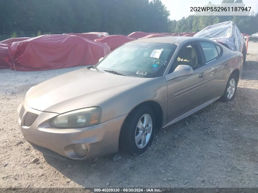 2G2WP552961187947 2006 Pontiac Grand Prix