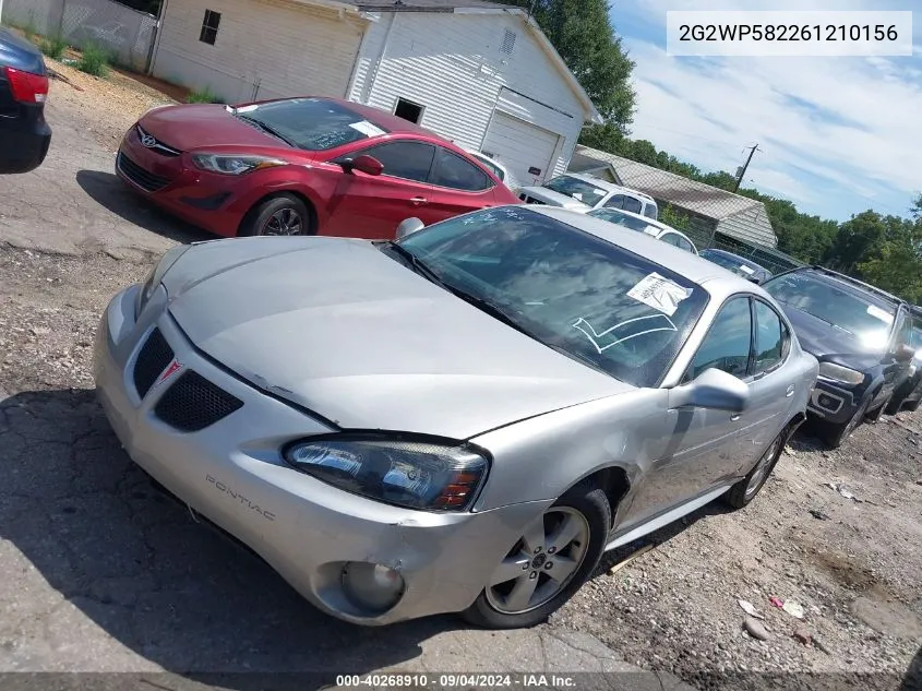 2G2WP582261210156 2006 Pontiac Grand Prix