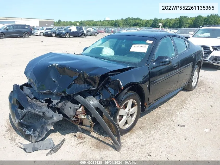 2G2WP552261135365 2006 Pontiac Grand Prix