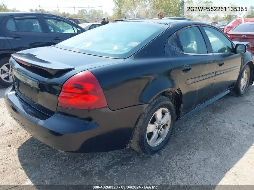 2G2WP552261135365 2006 Pontiac Grand Prix