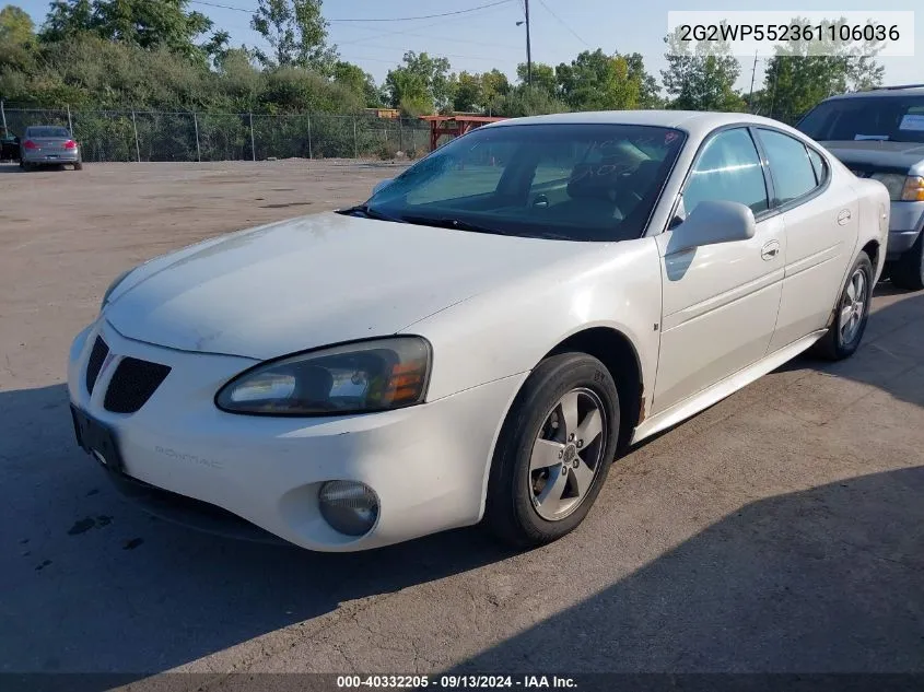 2G2WP552361106036 2006 Pontiac Grand Prix