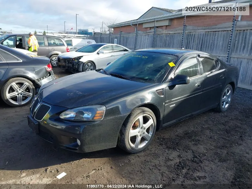 2007 Pontiac Grand Prix VIN: 2G2WC55C971216188 Lot: 11993770