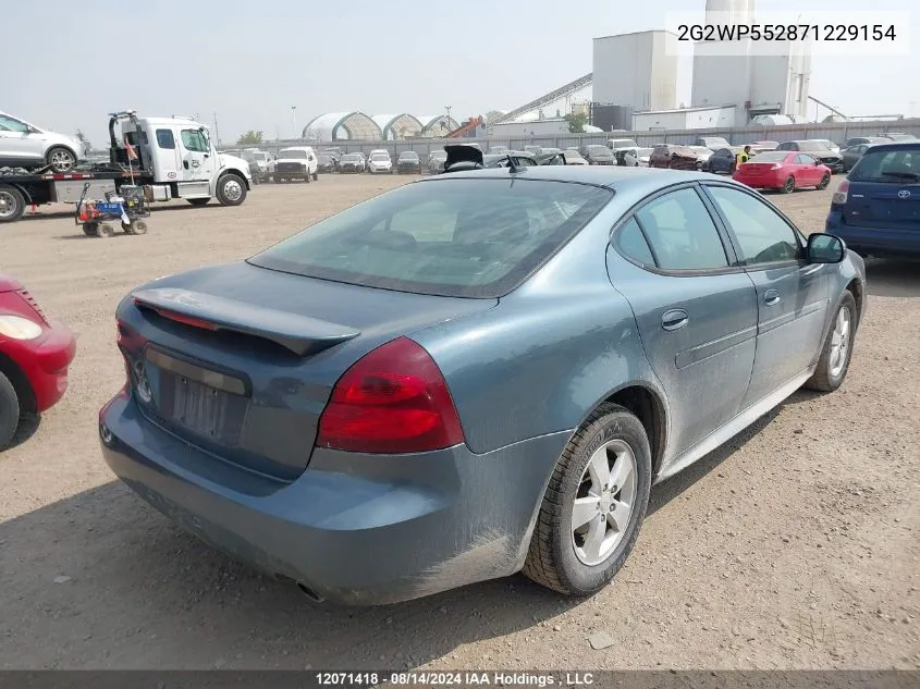 2G2WP552871229154 2007 Pontiac Grand Prix