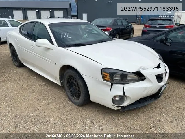 2007 Pontiac Grand Prix VIN: 2G2WP552971183396 Lot: 20160346