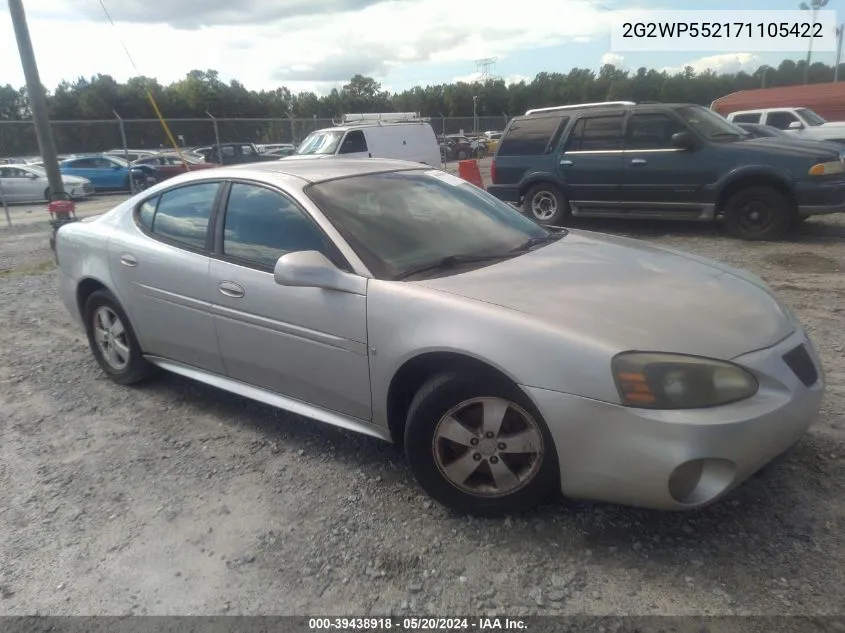 2G2WP552171105422 2007 Pontiac Grand Prix