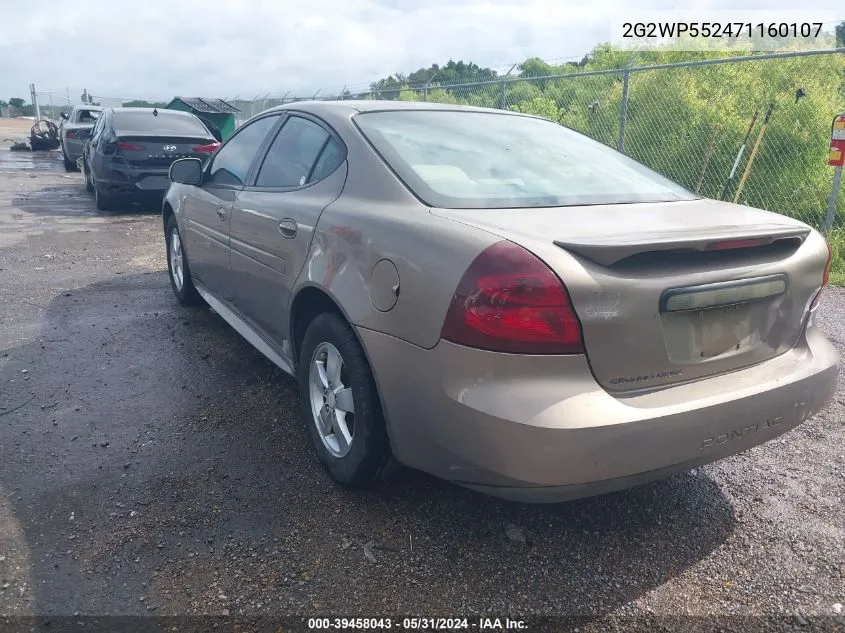 2G2WP552471160107 2007 Pontiac Grand Prix