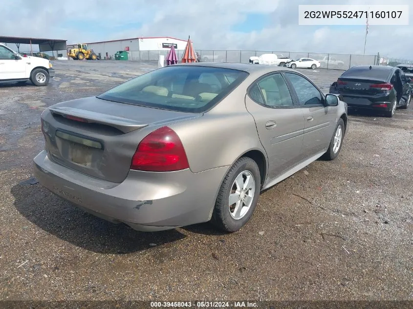 2G2WP552471160107 2007 Pontiac Grand Prix