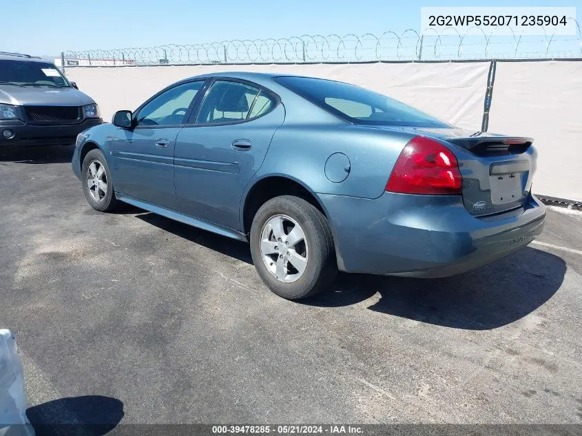 2007 Pontiac Grand Prix VIN: 2G2WP552071235904 Lot: 39478285