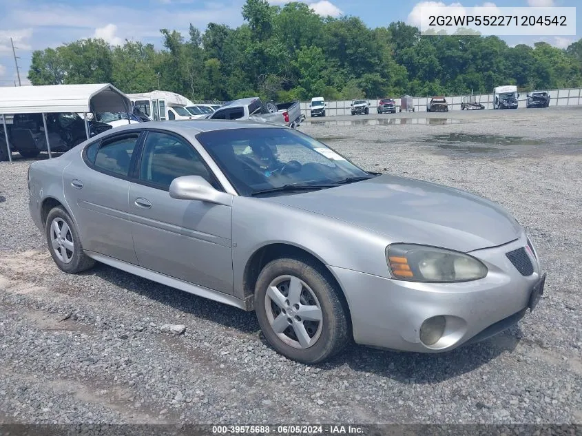 2G2WP552271204542 2007 Pontiac Grand Prix