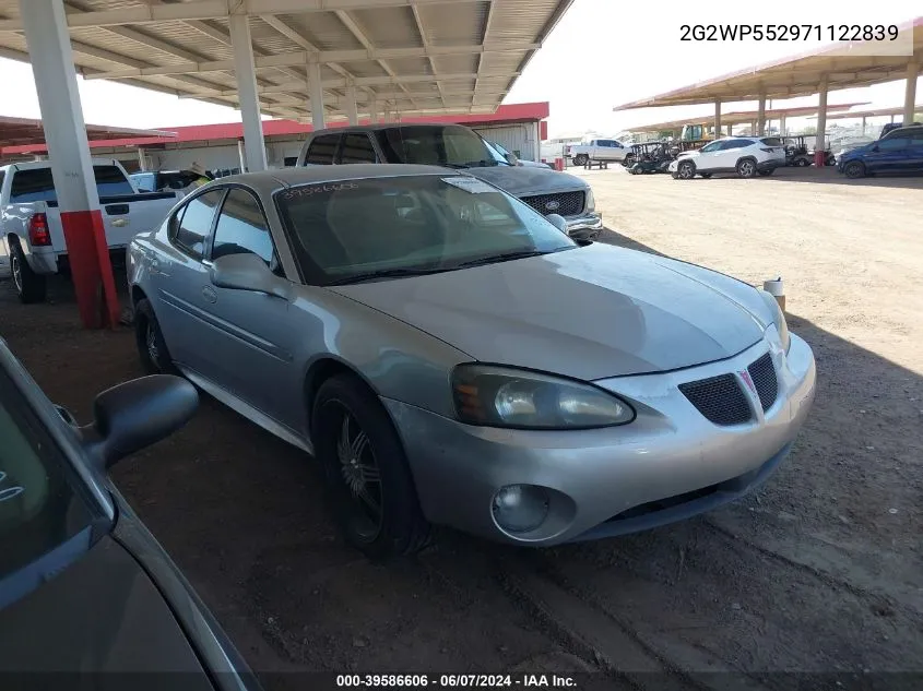 2G2WP552971122839 2007 Pontiac Grand Prix