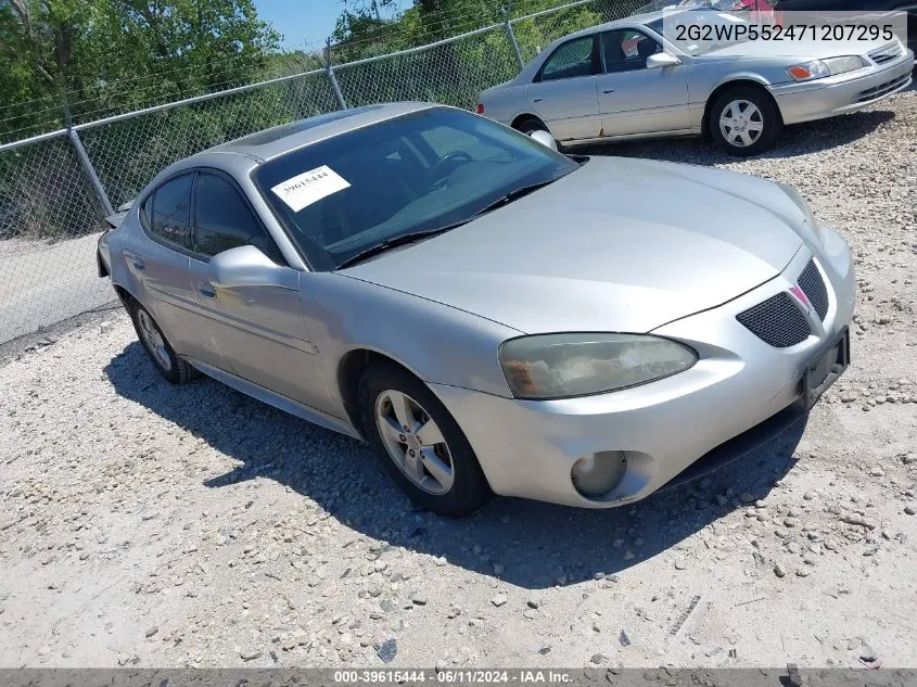 2007 Pontiac Grand Prix VIN: 2G2WP552471207295 Lot: 39615444