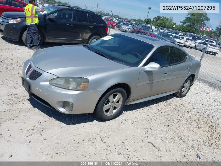 2007 Pontiac Grand Prix VIN: 2G2WP552471207295 Lot: 39615444